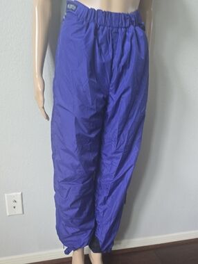 Lightweight Purple Adjustable Waist & Adjustable Ankles Snow Pants